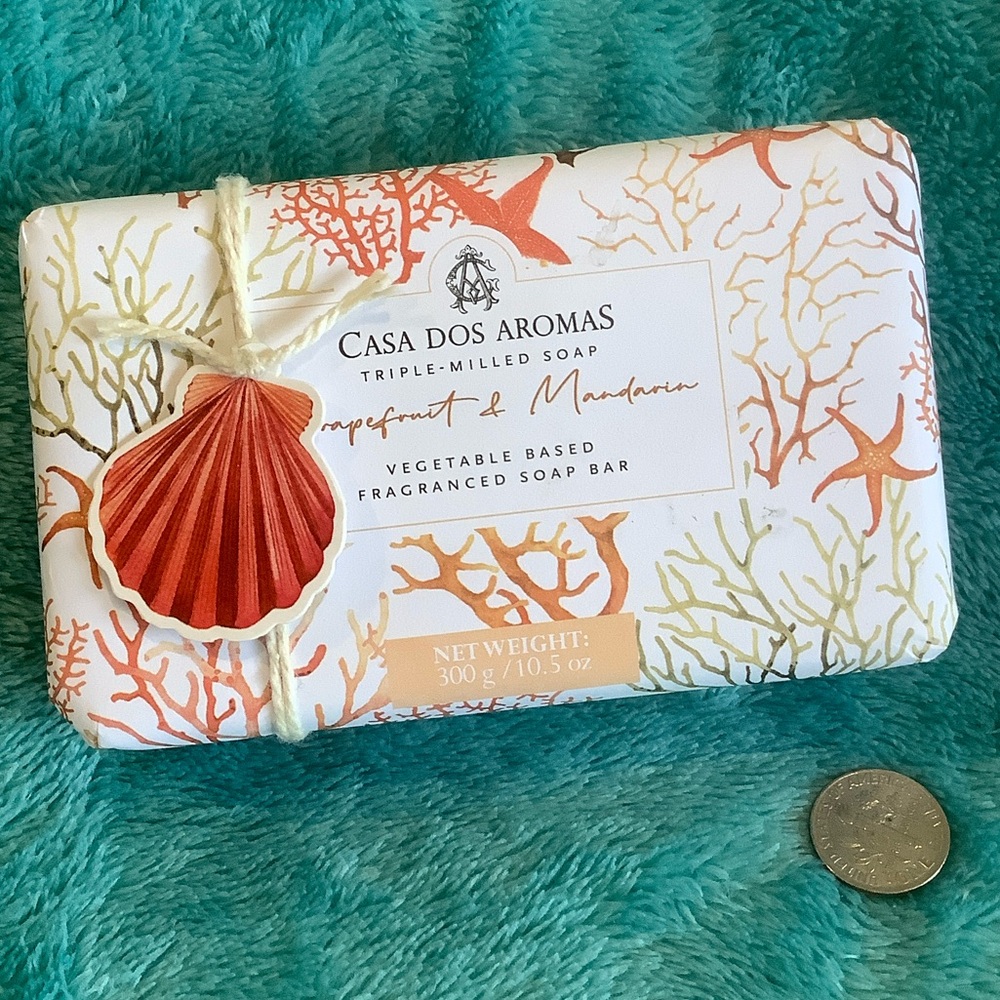 Casa Dos Aromas Scented Grapefruit Mandarin Large NWT 10.5 oz Soap Artisan Bar - Picture 11 of 11